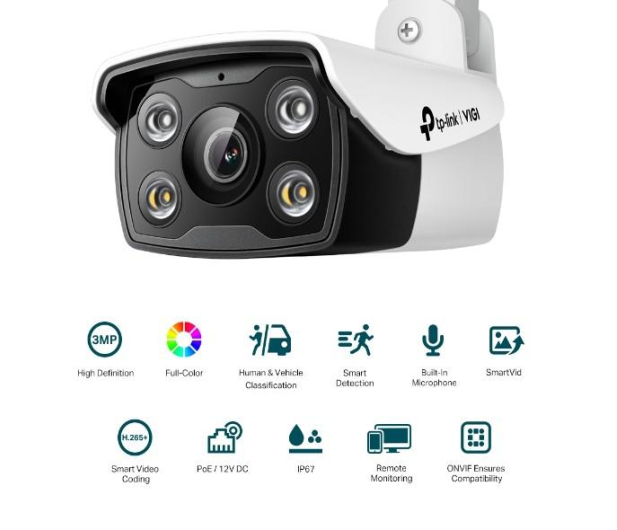TP-Link VIGI C330(2.8mm) kamera Bullet 3MP FullColor - 1146073 - zdjęcie 2